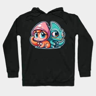 Quirky Color-Changer: The Weird Chameleon Chronicles Hoodie